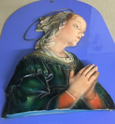 Arte Scultura Immagine Artistica Devozionale: Scultore Enrico Saroldi Da Lippi, Policroma