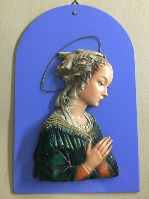 Arte Scultura Immagine Artistica Devozionale: Scultore Enrico Saroldi Da Lippi, Policroma