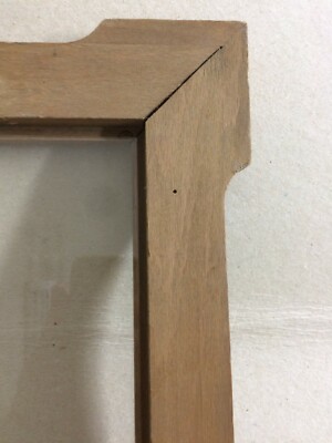 Cornice Antica In Legno Massello Con Angoli Sporgenti, XIX XX Secolo