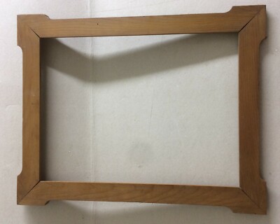 Cornice Antica In Legno Massello Con Angoli Sporgenti, XIX XX Secolo