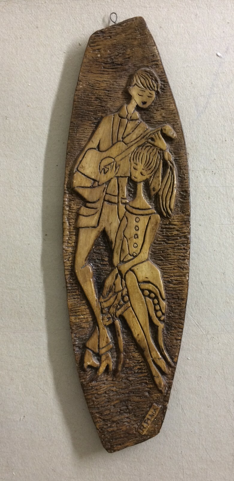 Scena Galante, Placca In Ceramica A Rilievo, Ceramiche Stella Polare, Romagnano