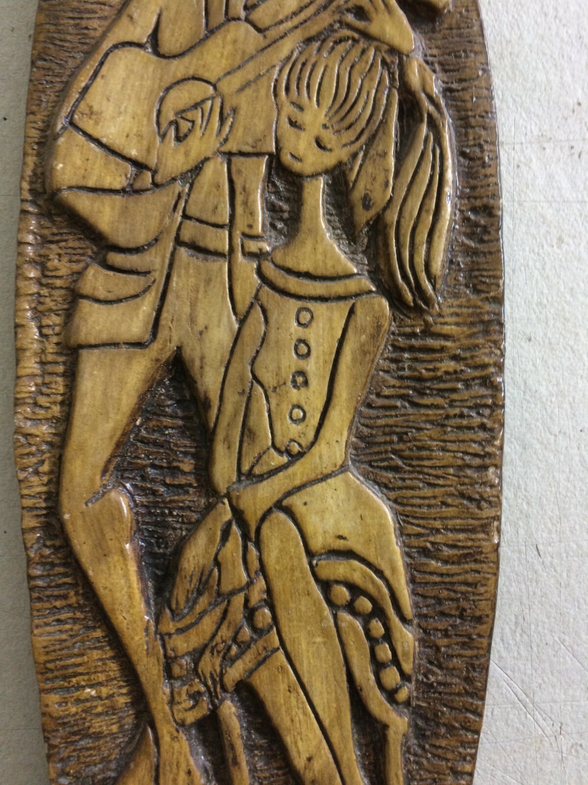 Scena Galante, Placca In Ceramica A Rilievo, Ceramiche Stella Polare, Romagnano
