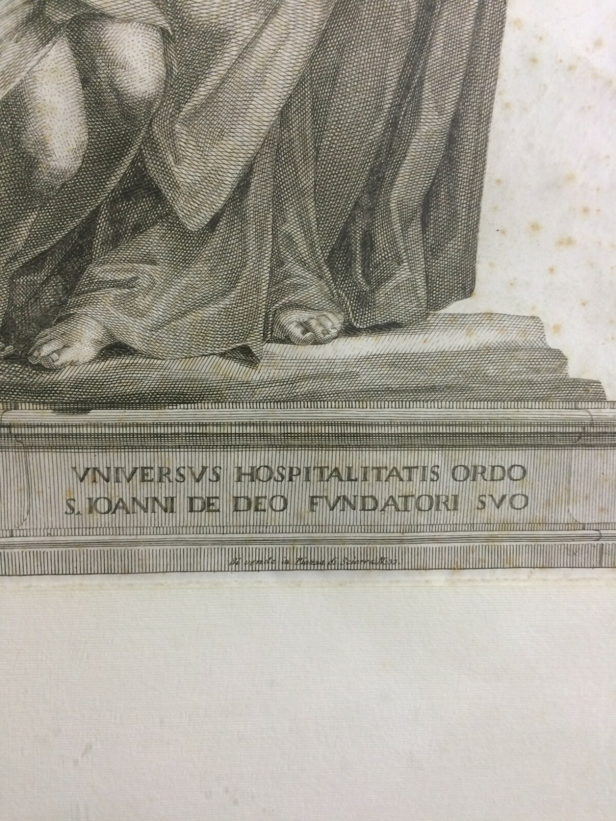 San Giovanni Di Dio, Fondatore Dei Fatebenefratelli   Incisione Di Carlo Tinti (XVIII Secolo)