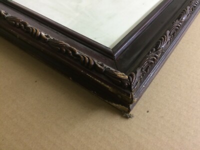 Antica Cornice Liberty Con Decoro A Pastiglia E Motivi A Fogliame