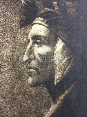 Dante Alighieri: Incisione All'Acquaforte Di Bice Ferrari