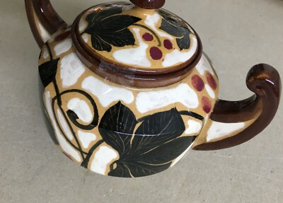 Zuccheriera In Ceramica Con Decori Floreali Policromi, Albissola, Anni '20