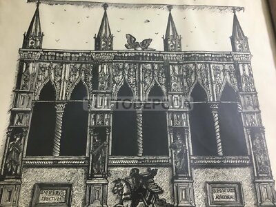 Grande Xilografia Di Bruno Da Osimo: Ancona, Loggia Dei Mercanti