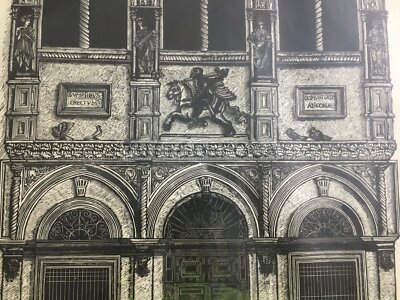 Grande Xilografia Di Bruno Da Osimo: Ancona, Loggia Dei Mercanti