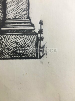 Grande Xilografia Di Bruno Da Osimo: Ancona, Loggia Dei Mercanti