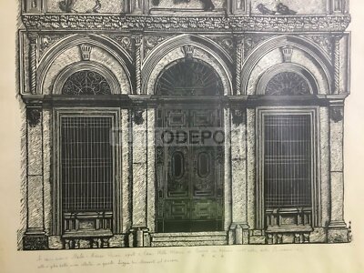 Grande Xilografia Di Bruno Da Osimo: Ancona, Loggia Dei Mercanti