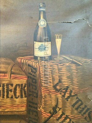 Liquori, Antica Stampa Pubblicitaria, New York, Piper Heidsieck, Osborn, Sentenne & Green