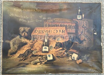 Liquori, Antica Stampa Pubblicitaria, New York, Piper Heidsieck, Osborn, Sentenne & Green