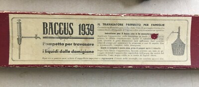 Enologia   Travasatore Per Damigiane   Baccus   Pierguidi   Caudano   Attrezzo d'Epoca