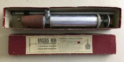 Enologia   Travasatore Per Damigiane   Baccus   Pierguidi   Caudano   Attrezzo d'Epoca