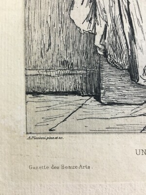 Antonio Piccinni, Scolari A Roma. Antica Incisione All'Acquaforte Del 1879