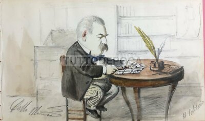 Gennaro Della Monica: Caricatura Del Prof. Raffaele Castorani