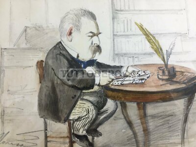 Gennaro Della Monica: Caricatura Del Prof. Raffaele Castorani