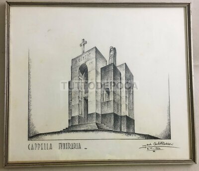 Architettura Di Regime: Progetto Di Edilizia Funeraria Per Cappella. Carlo Rossoni, 1932.