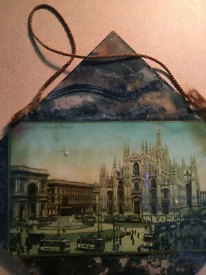 Milano: Piazza del Duomo, Animata Veduta a Colori d'epoca