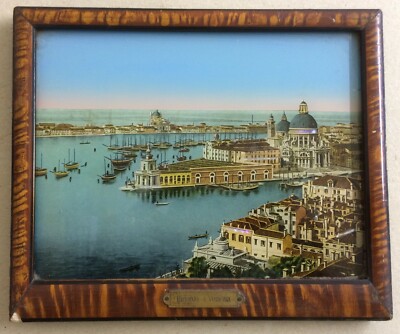 Venezia: Antica Veduta Panoramica. Souvenir Da Collezione Sottovetro In Stile Liberty