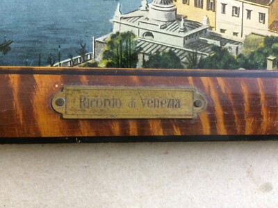 Venezia: Antica Veduta Panoramica. Souvenir Da Collezione Sottovetro In Stile Liberty