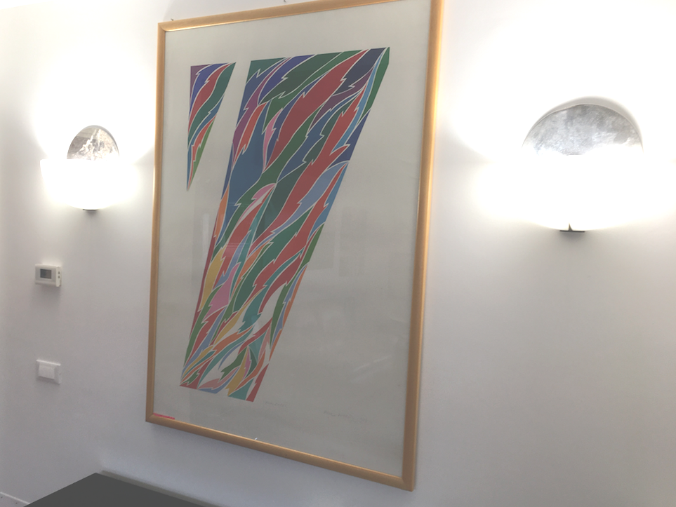 Arte Moderna Astratta, Piero Dorazio, Grande Grafica Originale "Summit", 1983