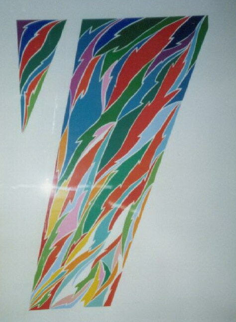 Arte Moderna Astratta, Piero Dorazio, Grande Grafica Originale "Summit", 1983