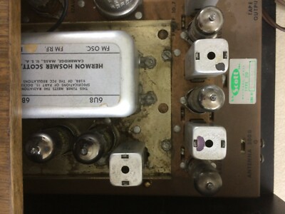 Radio Valvolare Scott Type 310 B Con Copertura In Vetro, Cambridge