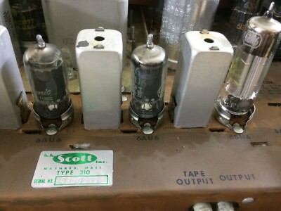 Radio Valvolare Scott Type 310 B Con Copertura In Vetro, Cambridge