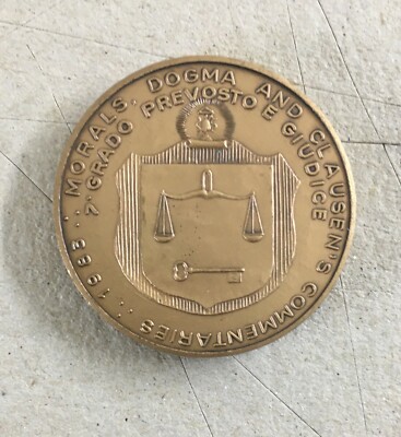 Medaglia Massonica Commemorativa   Albert Pike E Henry C. Clausen   1983   Artista O. Piccione