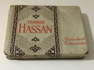 Scatola Di Latta Pubblicitaria Turmac Hassan   Tabacco d'Oriente