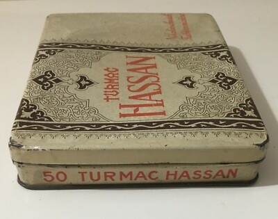 Scatola Di Latta Pubblicitaria Turmac Hassan   Tabacco d'Oriente