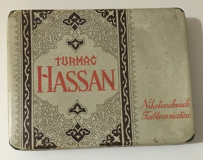 Scatola Di Latta Pubblicitaria Turmac Hassan   Tabacco d'Oriente