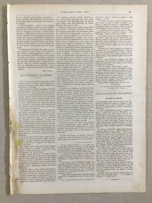 Lo Scudo Di Garibaldi: Xilografia Originale Di Ettore Ximenes, Esposizione Di Torino 1884