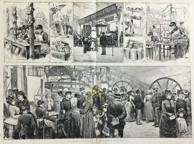 Filatura Cotone, Tessitura, Ombrelli, Tipografia, Fiori Artificiali, Cioccolato: Esposizione Di Torino 1884
