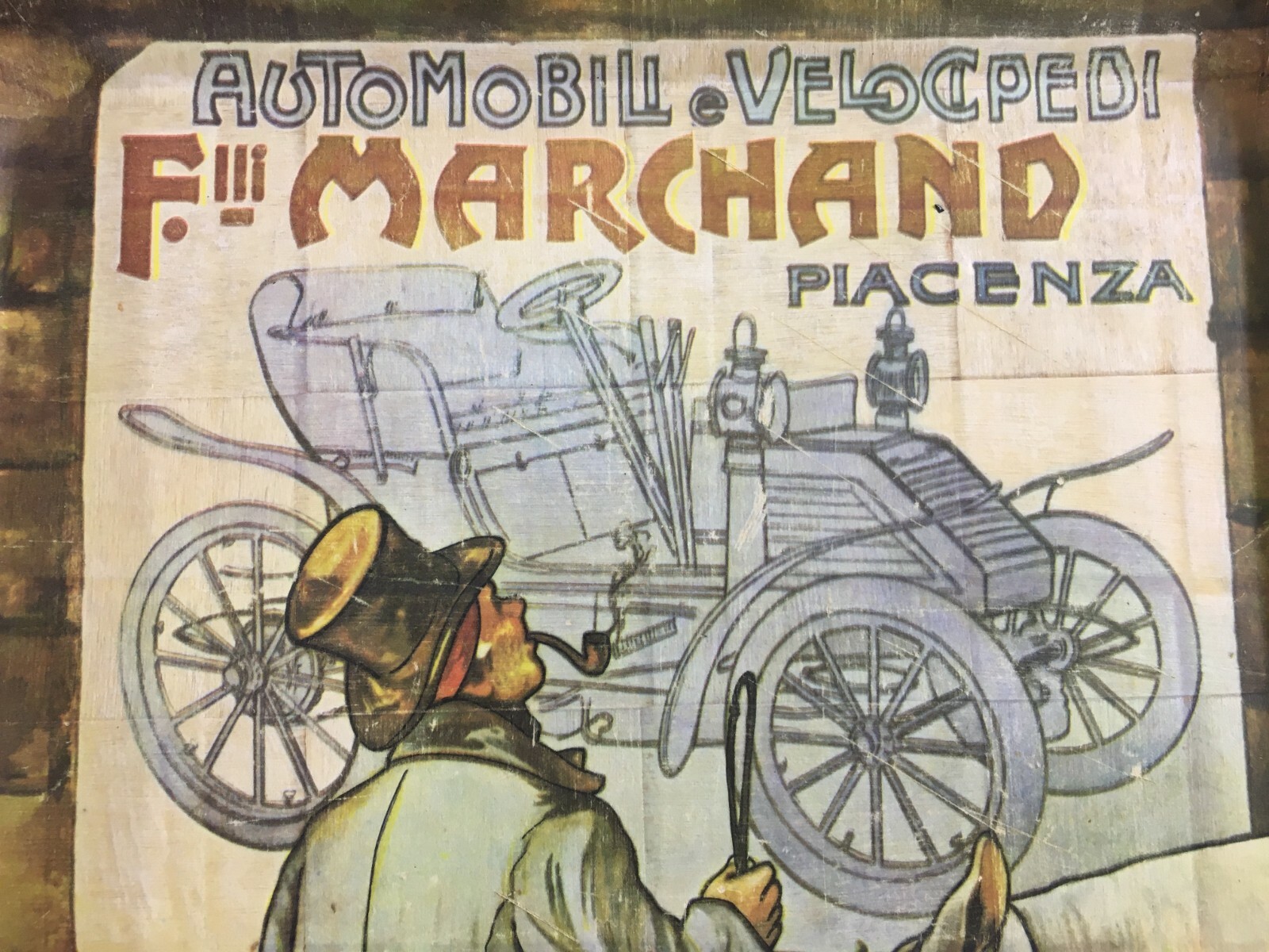 Automobili d'Epoca, Piacenza: Vassoio Pubblicitario Marchand (reprint)