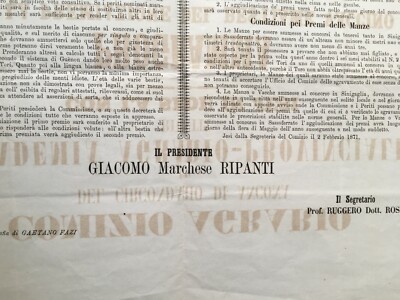 Marche, Ancona, Jesi, Senigallia. Zootecnia: Premiazione Mucche E Tori, 1871