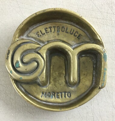 Soprammobile Pubblicitario Elettroluce Moretto, Scultura Firmata Carlo De Tommaso, Anni '70