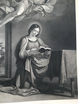 L'Annunciazione Del Guercino: Incisione Di Gaetano Guadagnini, 1850