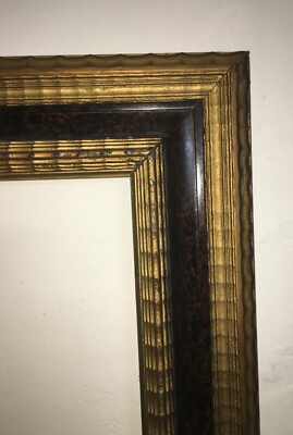 Cornice Antica In Legno, Artistica Lavorazione, Utile Per Specchiera O Opere d'Arte