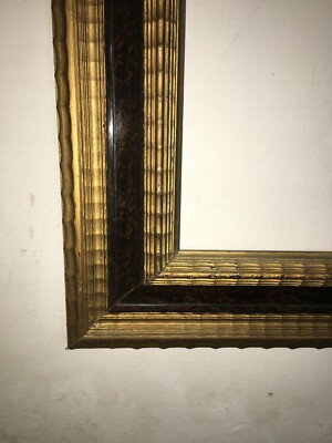 Cornice Antica In Legno, Artistica Lavorazione, Utile Per Specchiera O Opere d'Arte