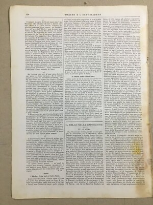 Veneto, Verona, Arte: L'Adigetto, Stampa Antica Dell'Artista Rubens Santoro, 1884