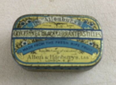 Scatola Di Latta Pubblicitaria Allen & Hanburys   Londra