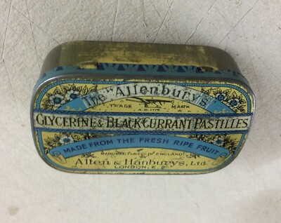 Scatola Di Latta Pubblicitaria Allen & Hanburys   Londra