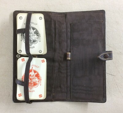 Mazzi Di Carte Da Gioco Grimaud Paris Con Astuccio In Pelle