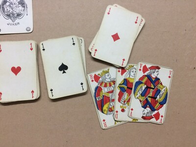 Mazzi Di Carte Da Gioco Grimaud Paris Con Astuccio In Pelle
