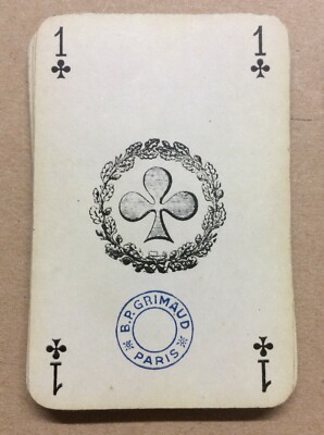Mazzi Di Carte Da Gioco Grimaud Paris Con Astuccio In Pelle