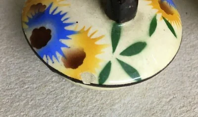 Soprammobile in Ceramica Sesto Fiorentino, la Colonnata, Decoro Floreale