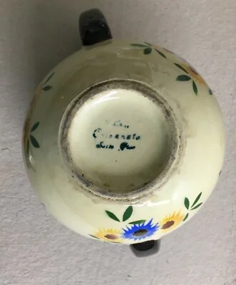 Soprammobile in Ceramica Sesto Fiorentino, la Colonnata, Decoro Floreale