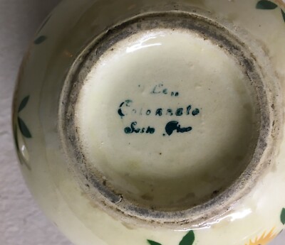 Soprammobile In Ceramica Sesto Fiorentino, La Colonnata, Decoro Floreale